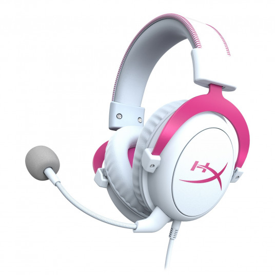  Ausinės HyperX Cloud II Wired White/Pink 