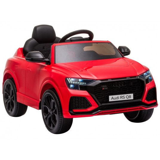 Vienvietis elektromobilis Audi RS Q8, raudonas