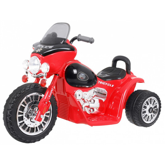 Elektrinis policijos motociklas Harley Davidson, raudonas