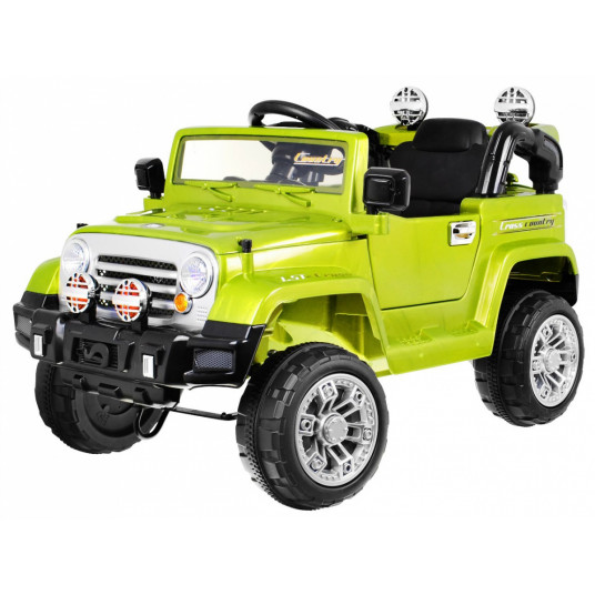 Vaikiškas elektromobilis JEEP, žalias