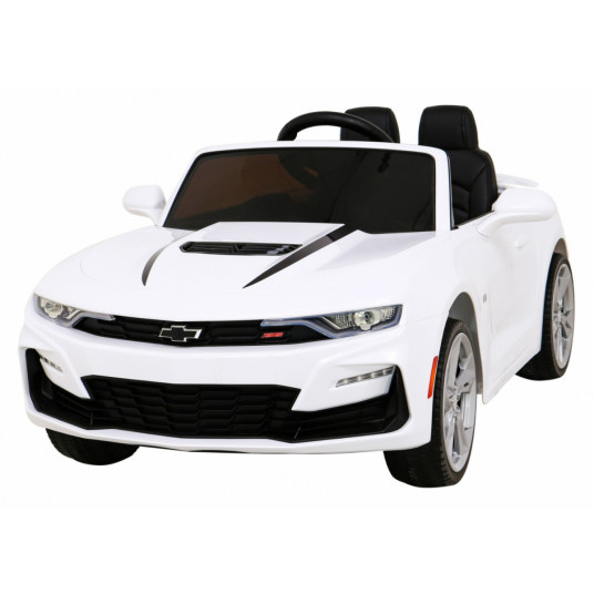  Vienvietis elektromobilis Chevrolet CAMARO 2SS, baltas  