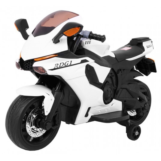  Elektrinis motociklas R1 Superbike, baltas 