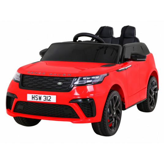  Vienvietis elektromobilis Range Rover Velar, raudonas 