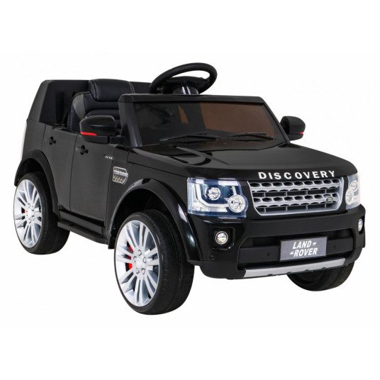 Vienvietis elektromobilis Land Rover Discovery, juodas