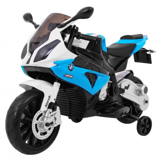 Elektrinis motociklas BMW S1000 RR, mėlynas