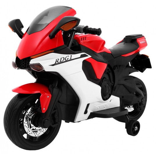  Elektrinis motociklas R1 Superbike, raudonas 