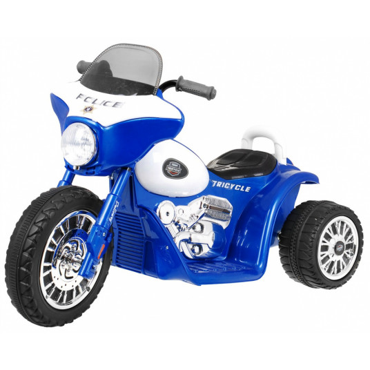 Elektrinis motociklas Chopper, mėlynas