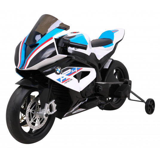 Vaikiškas elektrinis motociklas - BMW HP4, baltas