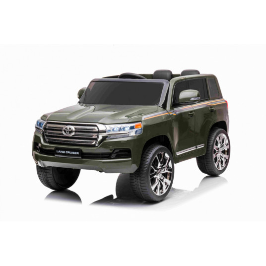 Vienvietis elektromobilis Toyota Land Cruiser, žalias