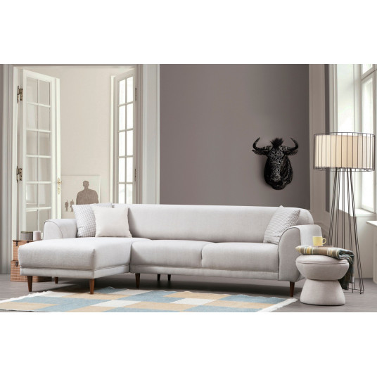 Kampinė sofa - lova Image Corner kairė ( Chl-3R ) beige