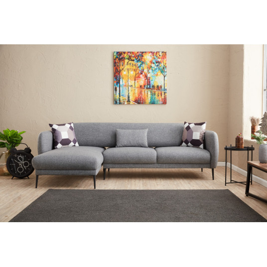 Kampinė sofa - lova Venus L pilka