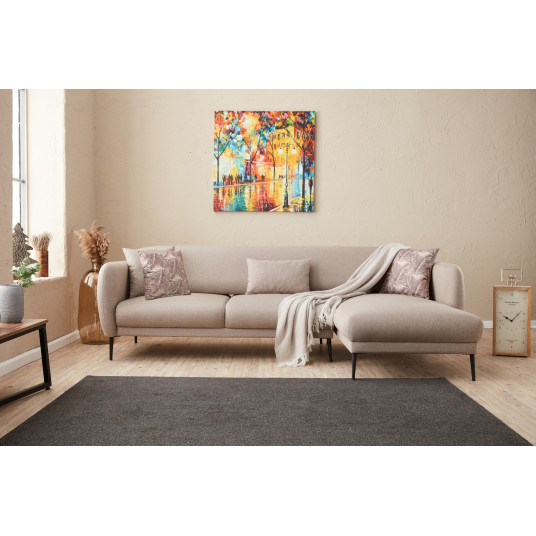 Kampinė sofa - lova Venus R kreminė