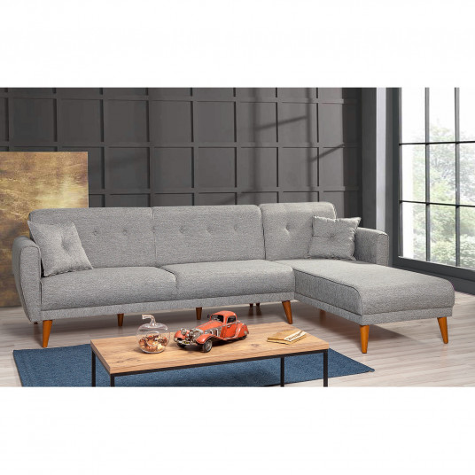  Kampinė sofa - lova Aria Kose pilka 