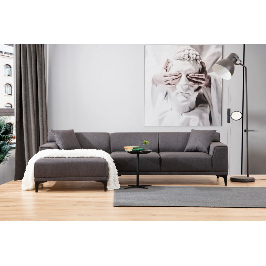  Kampinė sofa Petra L antracito 