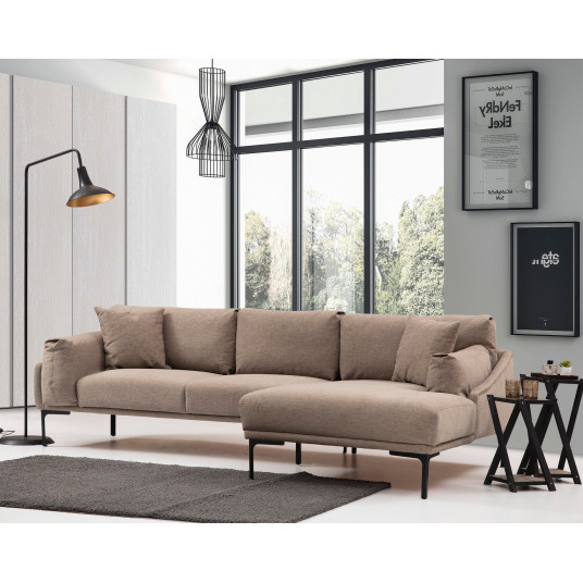  Kampinė sofa Leo dešinė mocha 