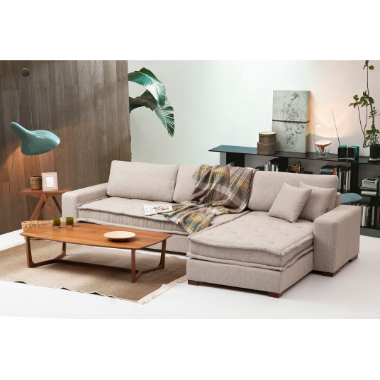 Kampinė sofa Lena beige