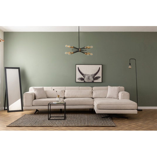 Kampinė sofa Jivago dešinė beige