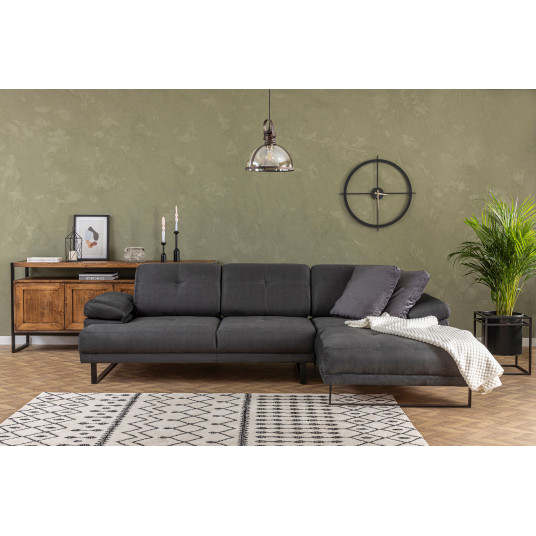 Kampinė sofa Mustang Small dešinė antracito