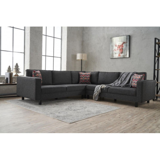 Kampinė sofa Kale Linen antracito
