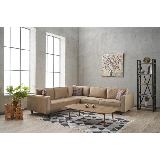 Kampinė sofa Kale Velvet kreminė