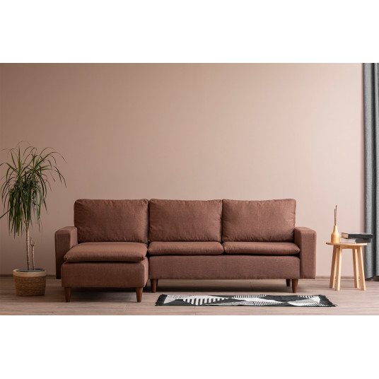  Kampinė sofa Lungo ruda 