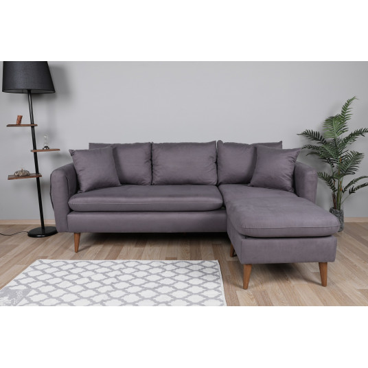 Kampinė sofa Sofia Kose dešinė antracito