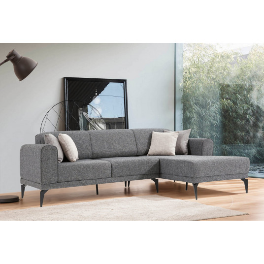 Kampinė sofa Cinar - Smoke