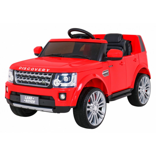 Elektromobilis Land Rover Discovery, raudonas