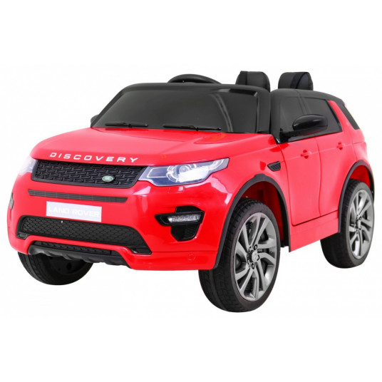 Elektromobilis Land Rover Discovery, raudonas