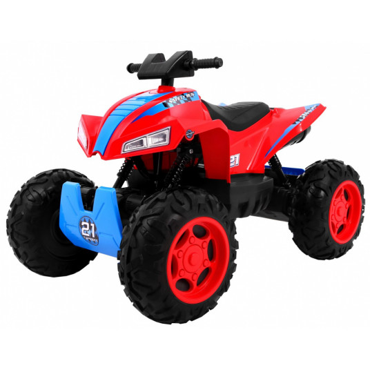 Elektrinis keturratis Sport Run 4 x 4, raudonas