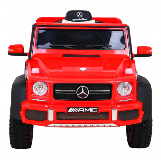Elektromobilis Mercedes G63 6x6 AMG, raudonas