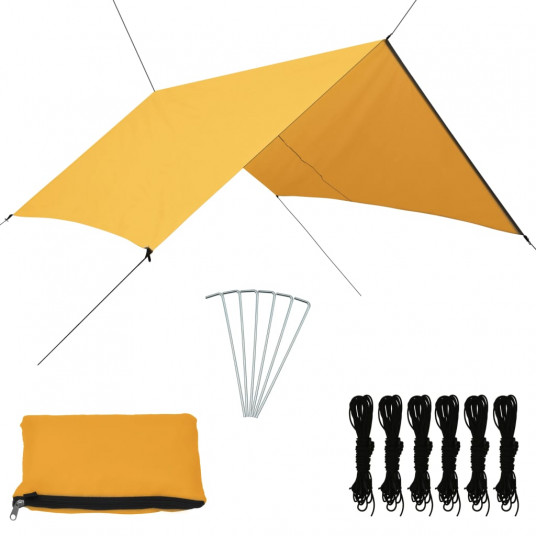 Lauko tentas, geltonos spalvos, 3x2,85m