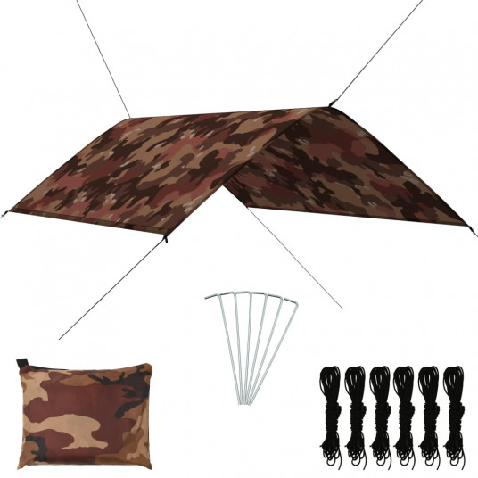  Lauko tentas, kamufliažinis, 3x2m 