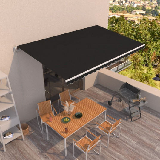 Automatinė ištraukiama markizė, antracito spalvos, 500x350cm