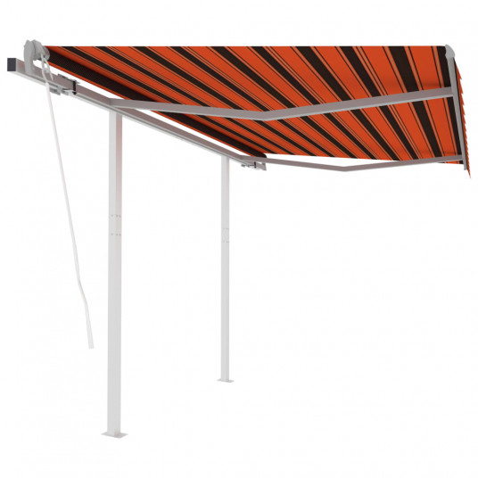  Automatiniu būdu ištraukiama markizė, oranžinė/ruda, 3x2,5m 