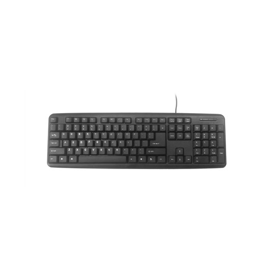  Klaviatūra Gembird KB-U-103-RU Standard, Wired, Keyboard layout EN/RU, 1.4 m, Black 