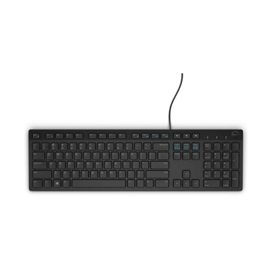  Klaviatūra Dell KB216 Standard, Wired, Keyboard layout Russian, Black, Russian, Numeric keypad 