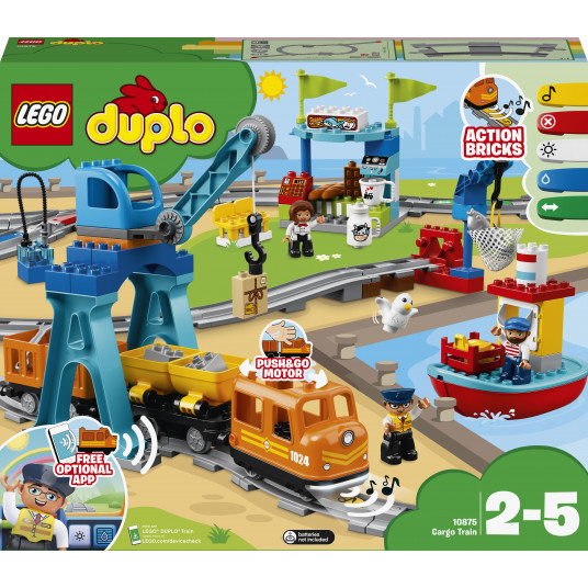  LEGO® 10875 DUPLO Town Krovininis traukinys 
