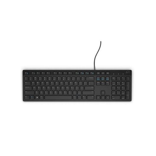  Klaviatūra Dell Multimedia Keyboard-KB216 - US International (QWERTY) - Black (RTL BOX) 
