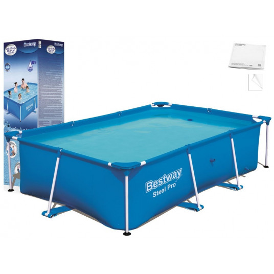 BESTWAY karkasinis baseinas plieniniu rėmu 259x170x61cm 56403