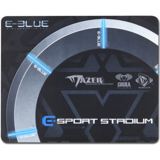  Pelės kilimėlis E-Blue Arena (260x210) Gaming Mouse Pad Black / Blue 