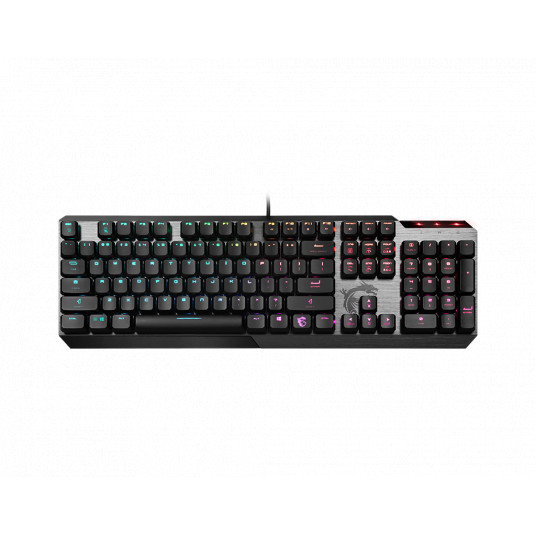  Klaviatūra MSI VIGOR GK50 US Layout, Wired, Black 