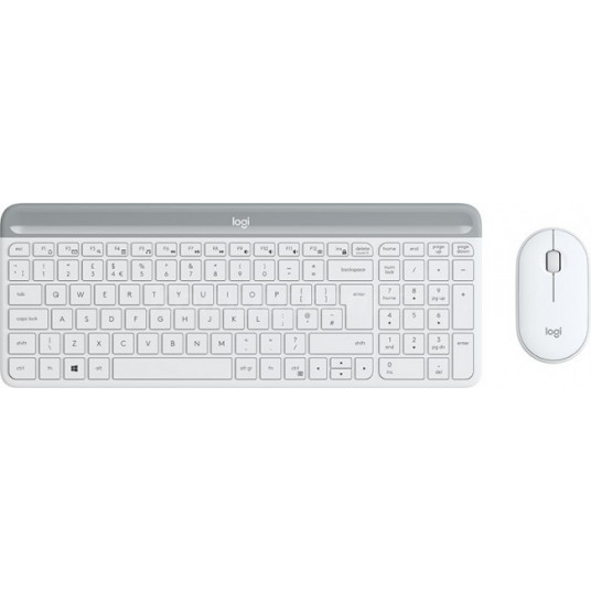  Belaidė klaviatūra ir pelė Logitech MK470, Balta (US) 