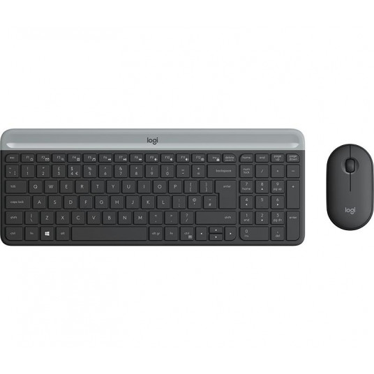  Belaidė klaviatūra ir pelė Logitech MK470, Pilka (US) 