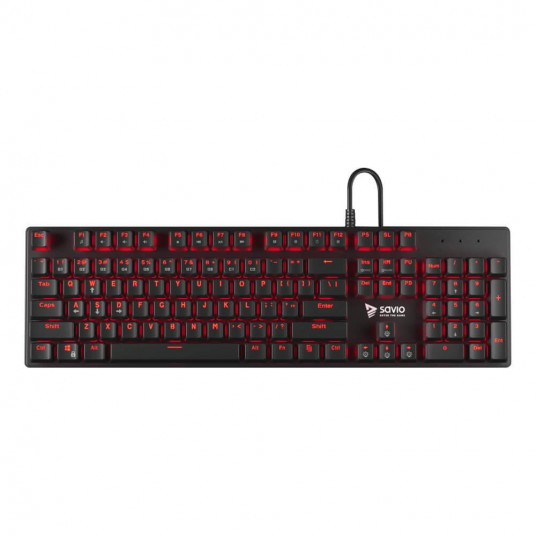  SAVIO Tempest RX FULL Mechanical Gaming Keyboard / Outemu RED / Backlit / Antighosting 