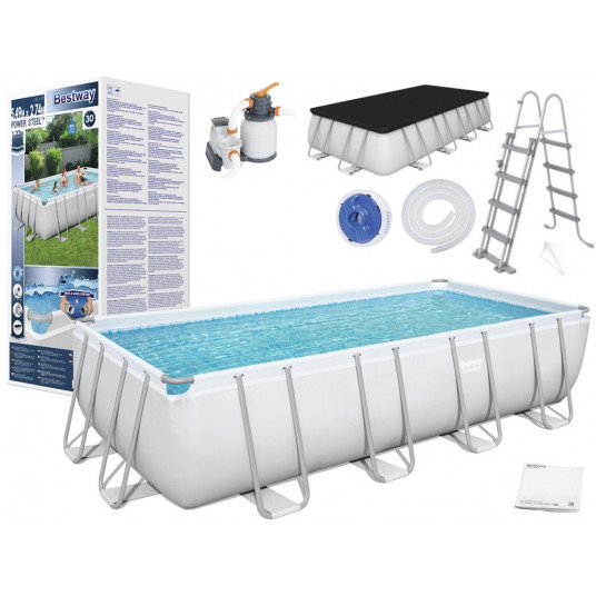 Karkasinis baseinas Bestway Frame pool 549x274x122cm 11in1 56466