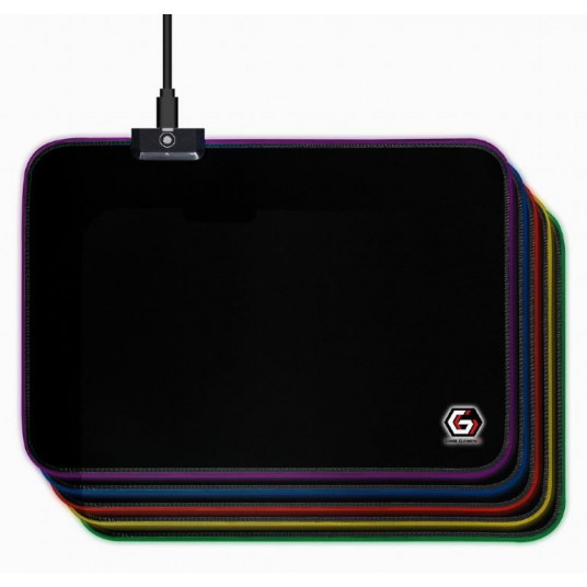  GEMBIRD MP-GAMELED-M Gaming mouse pad with LED light effect M-size 250 x 350 mm 