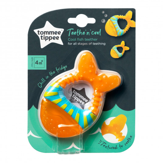  TOMMEE TIPPEE vandeniu užpildytas kramtukas, fish, 4 mėn+, 436472 