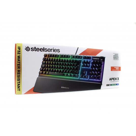  Žaidimų klaviatūra SteelSeries Apex 3 NOR 64803 