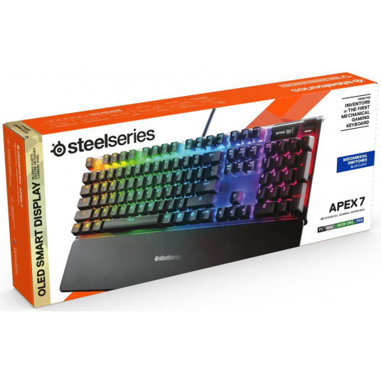  Žaidimų klaviatūra SteelSeries Apex 7 (Brown Switch) US 64786 